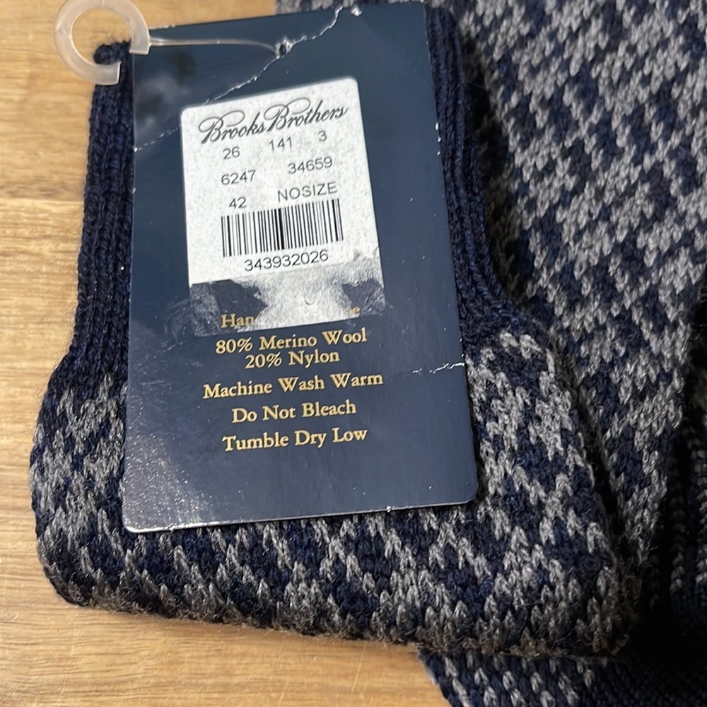 BROOKS BROTHERS merino wool socks - Picture 4 of 4